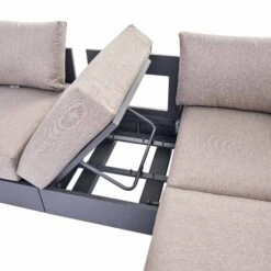 Jardin Large Granite Aluminium Corner Dining Set with Rising Table & Reclining Module - 9 Seater 36 Jardin Large Granite Aluminium Corner Dining Set with Rising Table & Reclining Module - 9 Seater -Daals Store OD DINE 905 GRANITE SET detail2