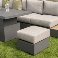 Jardin Large Granite Aluminium Corner Dining Set with Rising Table & Reclining Module - 9 Seater 27 Jardin Large Granite Aluminium Corner Dining Set with Rising Table & Reclining Module - 9 Seater -Daals Store OD DINE 905 GRANITE SET scene7