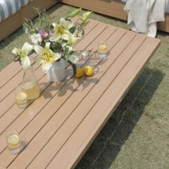 Jardin Aluminium Large Corner Casual Dining Set With Rising Table, Natural With Blue Stripes 27 Jardin Aluminium Large Corner Casual Dining Set With Rising Table, Natural With Blue Stripes -Daals Store OD DINE 905 NAT BLUESTRIPE SET scene7