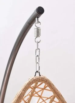 Indra Natural Rattan Effect Hanging Egg Chair β Luxury Outdoor Cocoon Swing Seat with Deep Fill Cushions 17 Indra Natural Rattan Effect Hanging Egg Chair β Luxury Outdoor Cocoon Swing Seat with Deep Fill Cushions -Daals Store OD HC 007 detail1