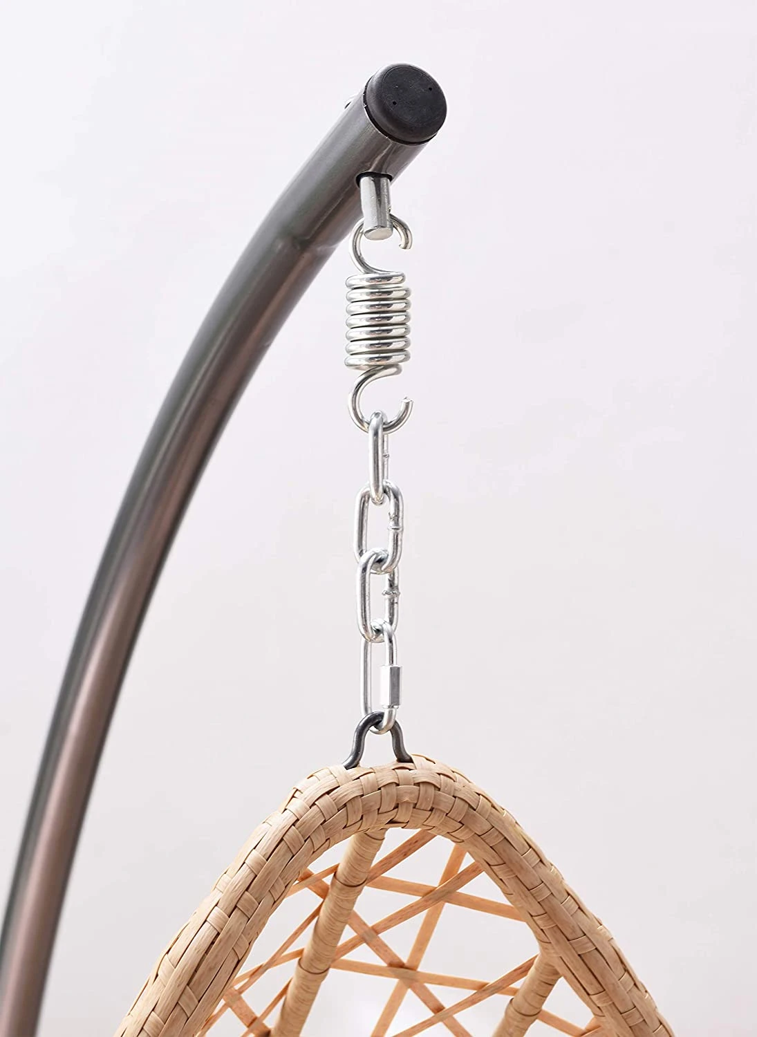 Indra Natural Rattan Effect Hanging Egg Chair β Luxury Outdoor Cocoon Swing Seat with Deep Fill Cushions 9 Indra Natural Rattan Effect Hanging Egg Chair β Luxury Outdoor Cocoon Swing Seat with Deep Fill Cushions - Image 9