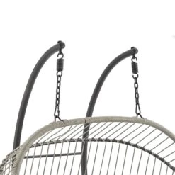Harrington Grey Rattan & Rope Double Hanging Egg Chair β 2 Person Indoor/Outdoor Garden Swing with Plush Cushions 18 Harrington Grey Rattan & Rope Double Hanging Egg Chair β 2 Person Indoor/Outdoor Garden Swing with Plush Cushions -Daals Store OD HC 009 detail2