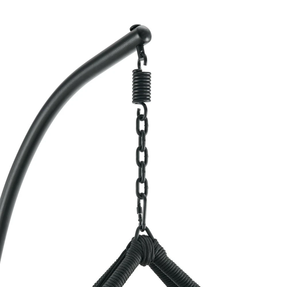 Lydia Geometric Rattan & Rope Mix Indoor Outdoor Hanging Chair 9 Lydia Geometric Rattan & Rope Mix Indoor Outdoor Hanging Chair - Image 9