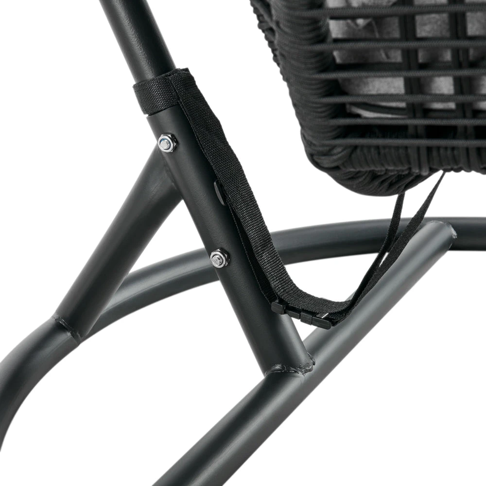 Lydia Geometric Rattan & Rope Mix Indoor Outdoor Hanging Chair 10 Lydia Geometric Rattan & Rope Mix Indoor Outdoor Hanging Chair - Image 10