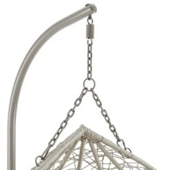 Deneb Light Grey Faux Rattan Double Hanging Egg Chair - 2-Person Indoor & Outdoor Garden Swing 17 Deneb Light Grey Faux Rattan Double Hanging Egg Chair - 2-Person Indoor & Outdoor Garden Swing -Daals Store OD HC 016 detail1