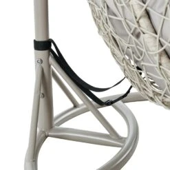Deneb Light Grey Faux Rattan Double Hanging Egg Chair - 2-Person Indoor & Outdoor Garden Swing 19 Deneb Light Grey Faux Rattan Double Hanging Egg Chair - 2-Person Indoor & Outdoor Garden Swing -Daals Store OD HC 016 detail3