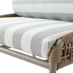 Pomona Rope Weave Bistro Set, Sage Striped Fabric With Taupe Frame 32 Pomona Rope Weave Bistro Set, Sage Striped Fabric With Taupe Frame -Daals Store OD POM TAU SAGESTRIPE BISTRO detail3