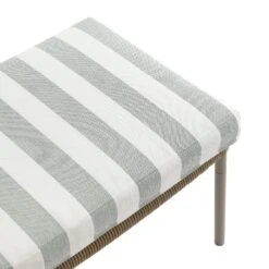 Pomona Rope Weave Bistro Set, Sage Striped Fabric With Taupe Frame 33 Pomona Rope Weave Bistro Set, Sage Striped Fabric With Taupe Frame -Daals Store OD POM TAU SAGESTRIPE BISTRO detail4