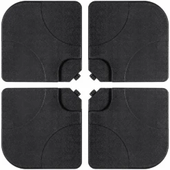 Pack Of 4 Square Sand/Water Fillable Parasol Base Weights -Daals Store OD PRACC 14 4P WB1