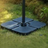 Heavy Duty Black Square Fillable Parasol Base Weights β Pack of 4 Cantilever Stand Support 13 Heavy Duty Black Square Fillable Parasol Base Weights β Pack of 4 Cantilever Stand Support -Daals Store OD PRACC 14 4P scene1