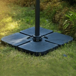 Pack Of 4 Square Sand/Water Fillable Parasol Base Weights