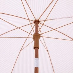 Gabriel Pink and White Striped Retro Fringed Garden Parasol β UPF50+ Tiltable Beach Umbrella 28 Gabriel Pink and White Striped Retro Fringed Garden Parasol β UPF50+ Tiltable Beach Umbrella -Daals Store OD PRSL 02 PINKSTRP detail2
