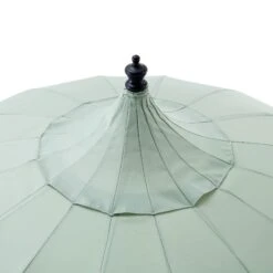 Hacienda 2.4M Sage Green Beaded Carousel Garden Parasol With Fringe Tassels And Aluminium Tilt -Daals Store OD PRSL 16 SAGE detail2