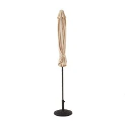 3M Solar LED Light Garden Parasol - Beige Angora Canopy with Tilt & Crank Aluminium Frame 25 3M Solar LED Light Garden Parasol - Beige Angora Canopy with Tilt & Crank Aluminium Frame -Daals Store OD PRSL 23 BEIGE WB4