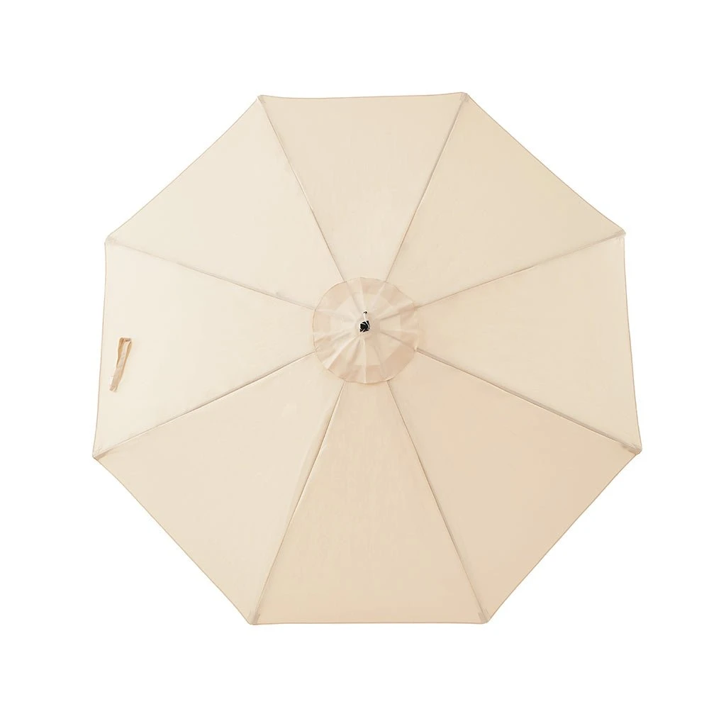 3M Solar LED Light Garden Parasol - Beige Angora Canopy with Tilt & Crank Aluminium Frame 13 3M Solar LED Light Garden Parasol - Beige Angora Canopy with Tilt & Crank Aluminium Frame - Image 13