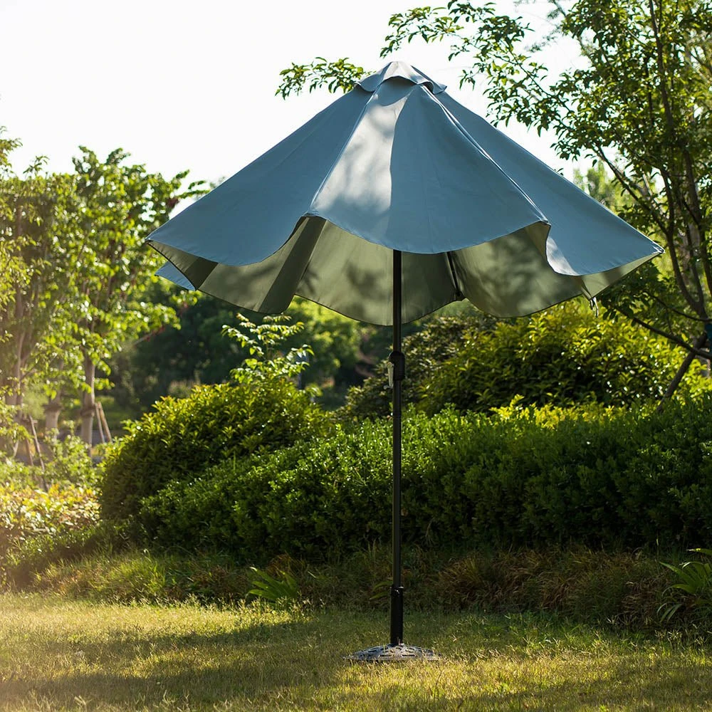 3M Solar LED Light Garden Parasol in Neutral Grey β Tilt & Crank Aluminium Frame Patio Umbrella 5 3M Solar LED Light Garden Parasol in Neutral Grey β Tilt & Crank Aluminium Frame Patio Umbrella - Image 5