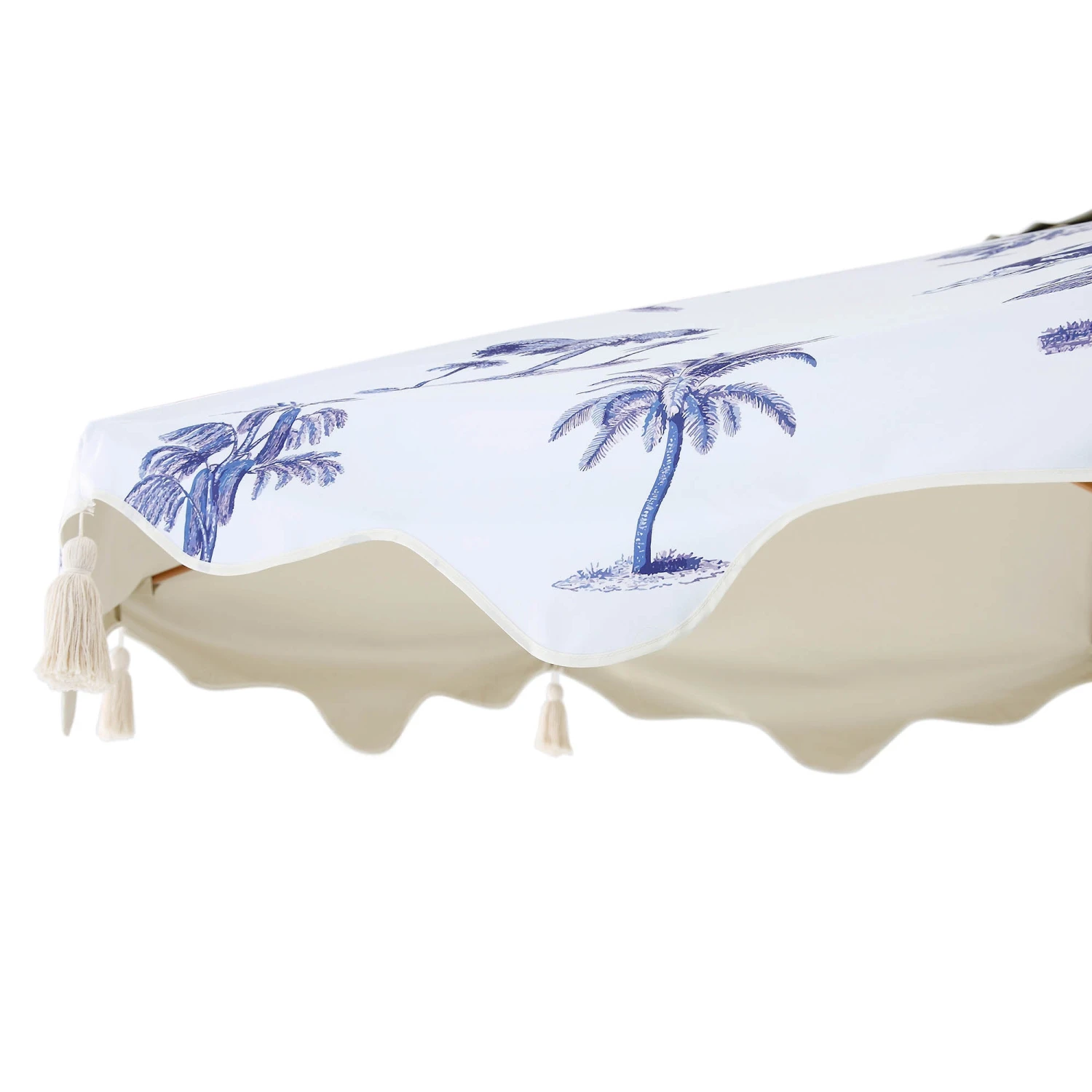 Tropical Pattern 2.6M Octagonal Tassel Parasol With Aluminium Tilt 11 Tropical Pattern 2.6M Octagonal Tassel Parasol With Aluminium Tilt - Image 11