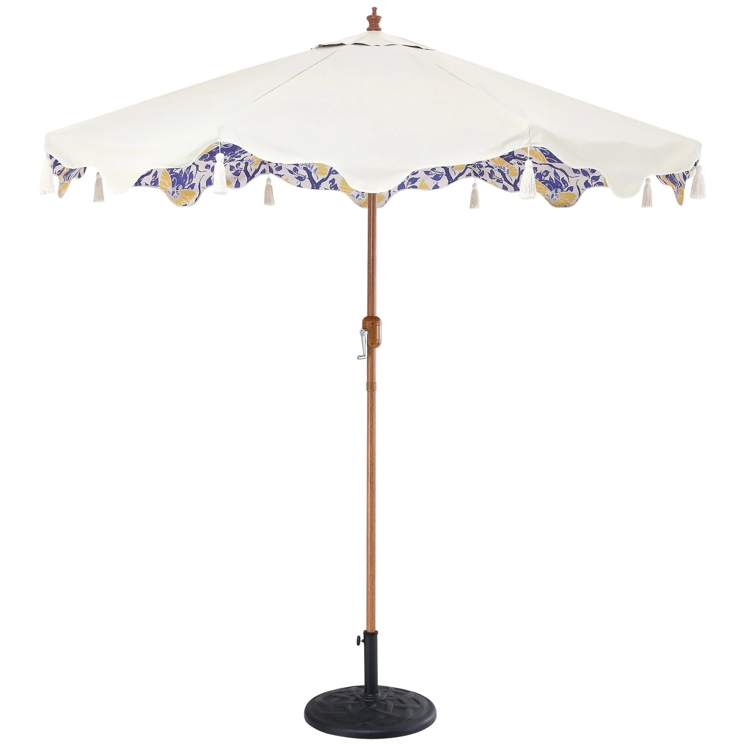 Butterfly & Flower 2.6M Octagonal Tassel Parasol With Aluminium Tilt 4 Butterfly & Flower 2.6M Octagonal Tassel Parasol With Aluminium Tilt - Image 4