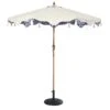 Blue Flower 2.6M Octagonal Tassel Parasol With Aluminium Tilt -Daals Store OD PRSL 33 BLUEFLOWER WB1