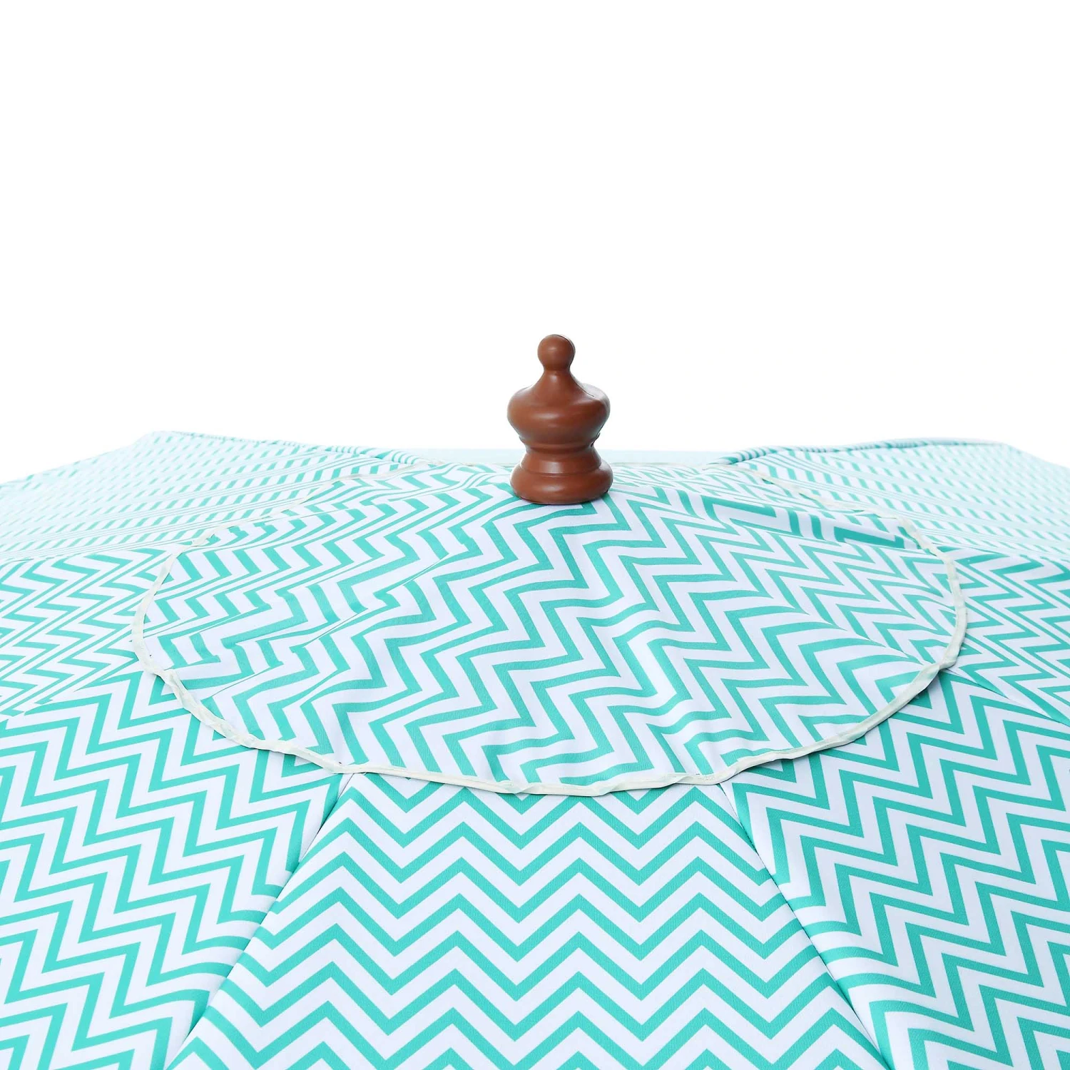 Green Chevron 2.6M Octagonal Tassel Parasol With Aluminium Tilt 10 Green Chevron 2.6M Octagonal Tassel Parasol With Aluminium Tilt - Image 10