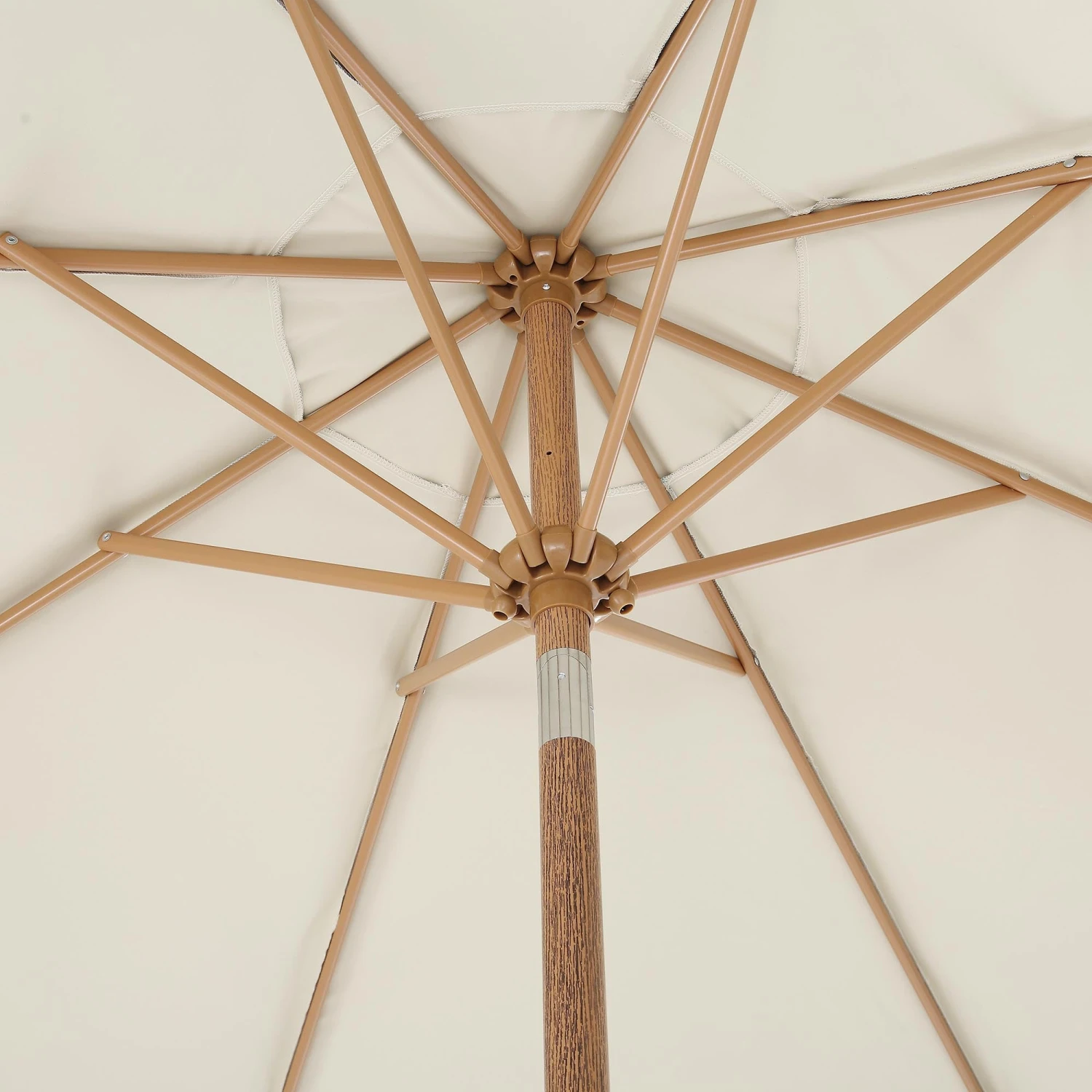 Green Chevron 2.6M Octagonal Tassel Parasol With Aluminium Tilt 12 Green Chevron 2.6M Octagonal Tassel Parasol With Aluminium Tilt - Image 12