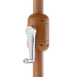 Beige 2.6M Octagonal Crank And Tilt Parasol With Navy Scalloped Edge 22 Beige 2.6M Octagonal Crank And Tilt Parasol With Navy Scalloped Edge -Daals Store OD PRSL 35 BLUEEDGE detail4