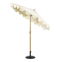 Beige & Grass Green Scalloped Octagonal Garden Parasol β 2.6m Crank and Tilt Outdoor Sun Shade 17 Beige & Grass Green Scalloped Octagonal Garden Parasol β 2.6m Crank and Tilt Outdoor Sun Shade -Daals Store OD PRSL 35 GREENEDGE WB2