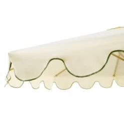 Beige & Grass Green Scalloped Octagonal Garden Parasol β 2.6m Crank and Tilt Outdoor Sun Shade 22 Beige & Grass Green Scalloped Octagonal Garden Parasol β 2.6m Crank and Tilt Outdoor Sun Shade -Daals Store OD PRSL 35 GREENEDGE detail1