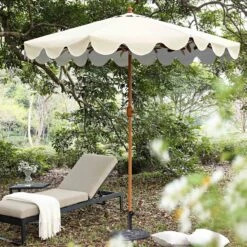 Lemon Branch 2.6M Octagonal Parasol With Aluminium Tilt