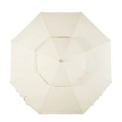 Fabienne 3m Octagonal Double Top Parasol β Beige with Green Scalloped Edge Crank & Tilt Garden Umbrella 23 Fabienne 3m Octagonal Double Top Parasol β Beige with Green Scalloped Edge Crank & Tilt Garden Umbrella -Daals Store OD PRSL 41 GREENEDGE WB5