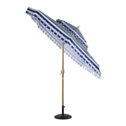 Fabienne Blue And White Striped 3M Double Top Crank And Tilt Parasol -Daals Store OD PRSL 42 BLUESTRIPE WB2