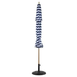 Fabienne Blue And White Striped 3M Double Top Crank And Tilt Parasol -Daals Store OD PRSL 42 BLUESTRIPE WB3