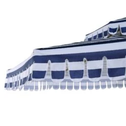Fabienne Blue And White Striped 3M Double Top Crank And Tilt Parasol -Daals Store OD PRSL 42 BLUESTRIPE detail2