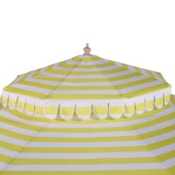 Fabienne 3M Double Top Garden Parasol β Yellow and White Striped Vintage Crank & Tilt Umbrella 26 Fabienne 3M Double Top Garden Parasol β Yellow and White Striped Vintage Crank & Tilt Umbrella -Daals Store OD PRSL 42 YELLOWSTRIPE detail3
