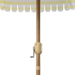 Fabienne 3M Double Top Garden Parasol β Yellow and White Striped Vintage Crank & Tilt Umbrella 27 Fabienne 3M Double Top Garden Parasol β Yellow and White Striped Vintage Crank & Tilt Umbrella -Daals Store OD PRSL 42 YELLOWSTRIPE detail4