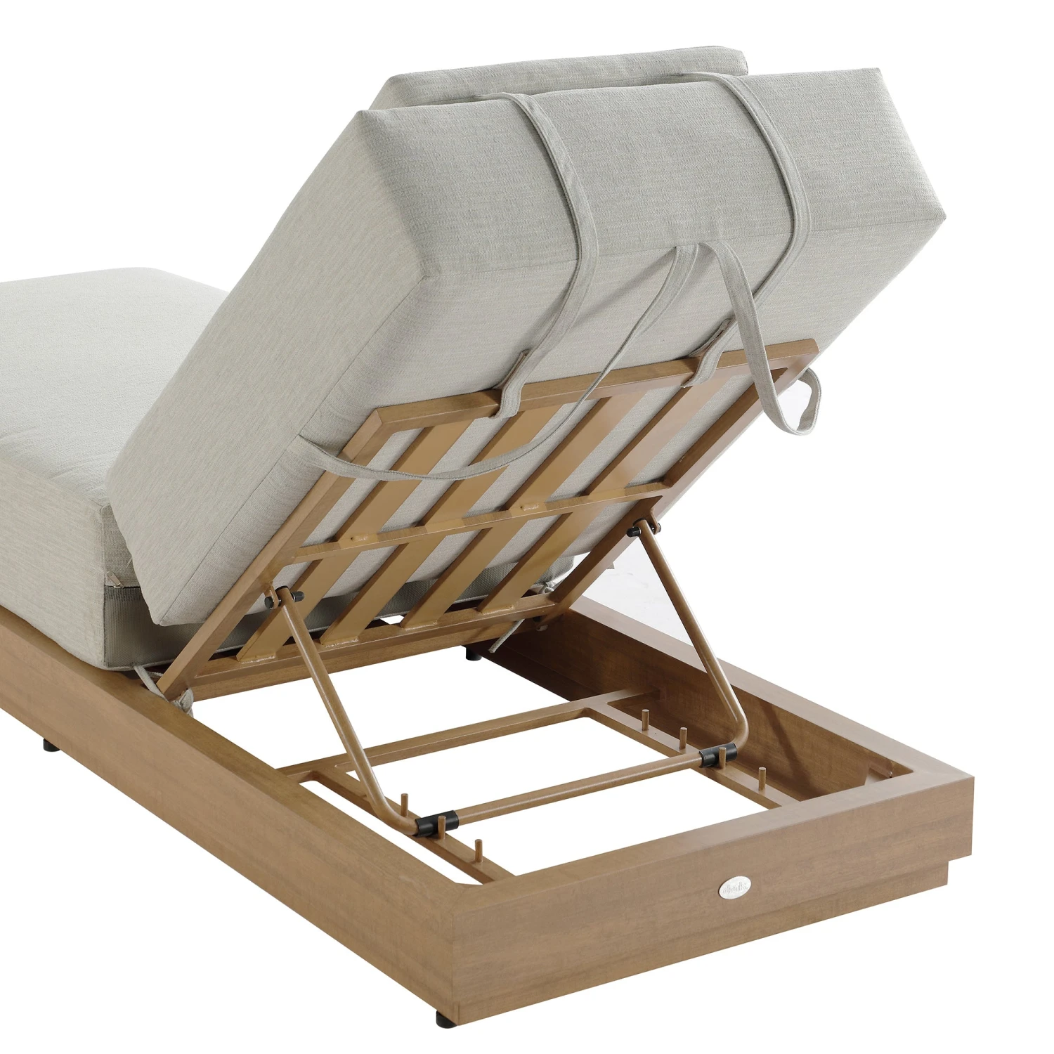 Pedra Rope And Aluminium Outdoor Sun Lounger, Natural 9 Pedra Rope And Aluminium Outdoor Sun Lounger, Natural - Image 9