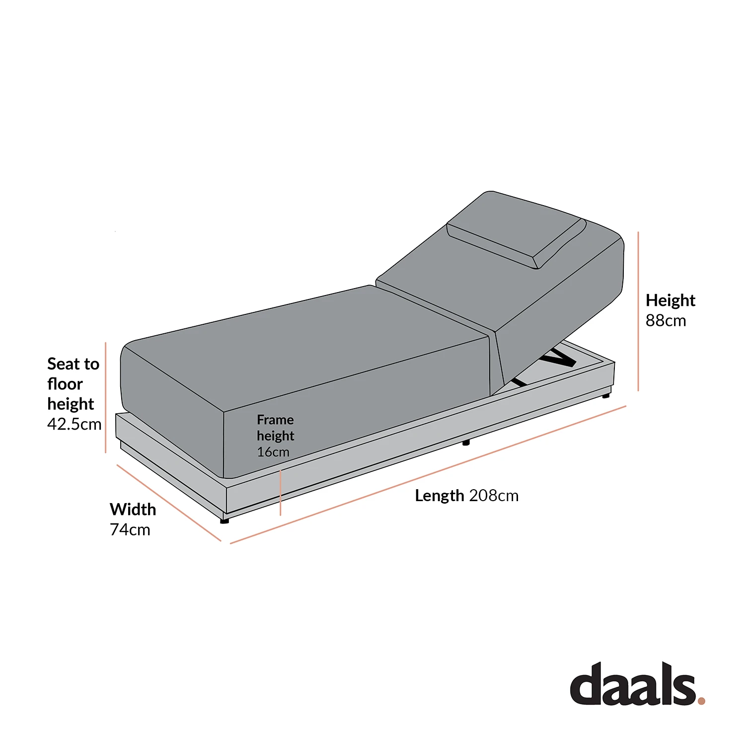 Pedra Rope And Aluminium Outdoor Sun Lounger, Natural 3 Pedra Rope And Aluminium Outdoor Sun Lounger, Natural - Image 3