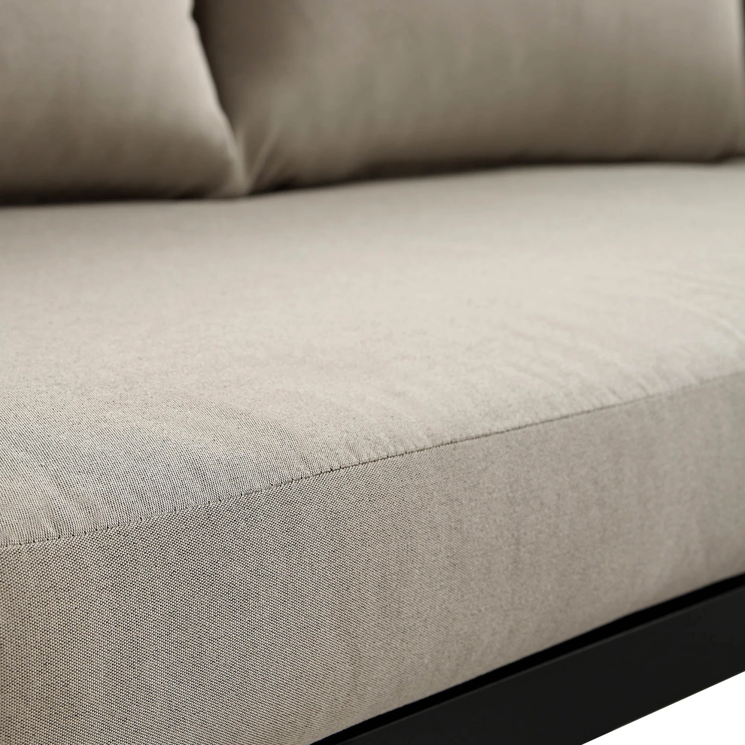 Albany Aluminium Corner Sofa Set in Taupe & Matte Black β 5-Seater Outdoor Reclining Lounge Set with Coffee Table 14 Albany Aluminium Corner Sofa Set in Taupe & Matte Black β 5-Seater Outdoor Reclining Lounge Set with Coffee Table - Image 14