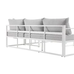 Albany Aluminium Corner Sofa Set With Reclining Back And Coffee Table, White 29 Albany Aluminium Corner Sofa Set With Reclining Back And Coffee Table, White -Daals Store OD SF 1023 WHITE detail2