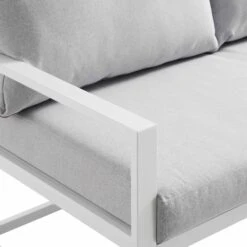 Albany Aluminium Corner Sofa Set With Reclining Back And Coffee Table, White 31 Albany Aluminium Corner Sofa Set With Reclining Back And Coffee Table, White -Daals Store OD SF 1023 WHITE detail4