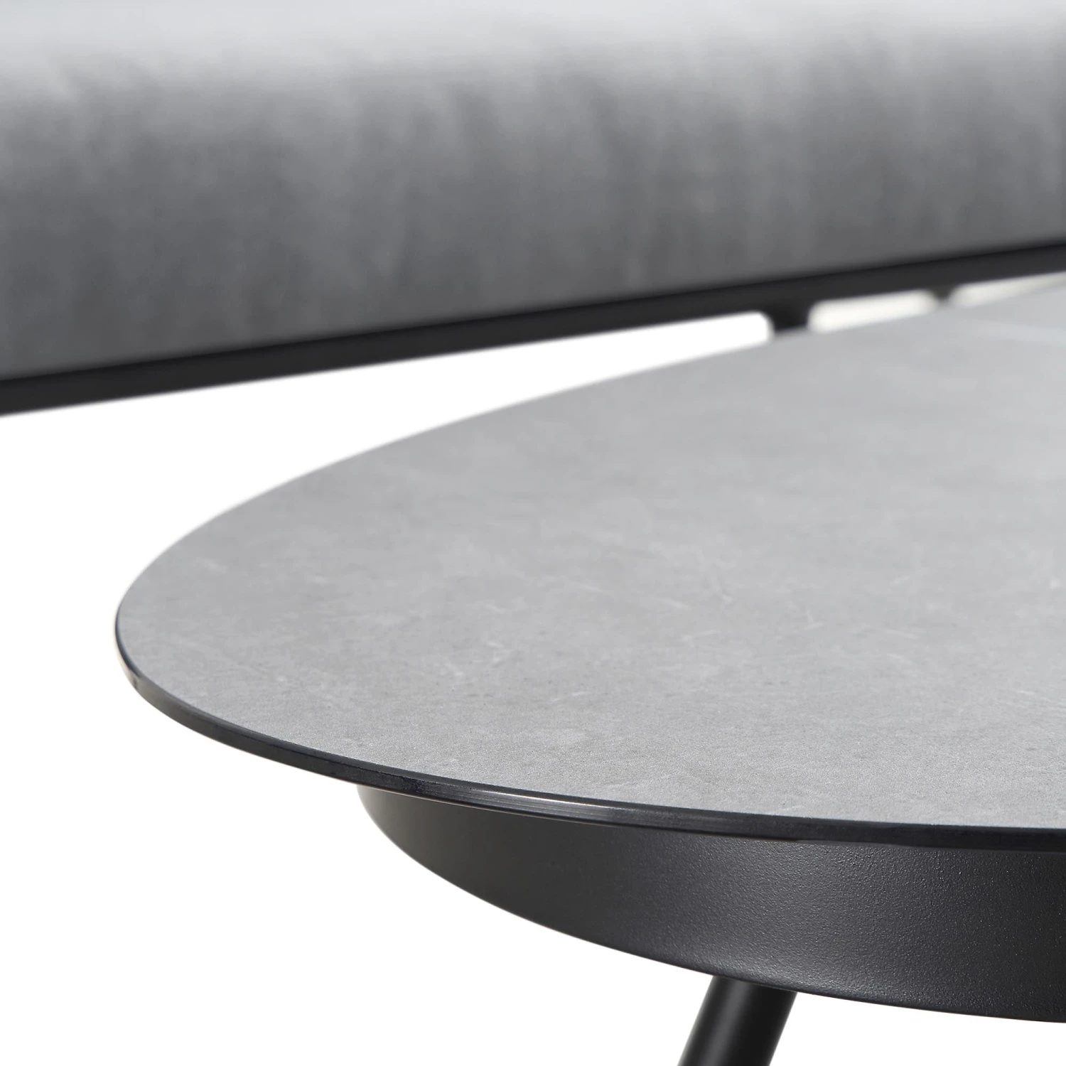 Montebello 4-Seater Outdoor Black Rope And Aluminium Sofa Set With Grey Ceramic Coffee Table 9 Montebello 4-Seater Outdoor Black Rope And Aluminium Sofa Set With Grey Ceramic Coffee Table - Image 9