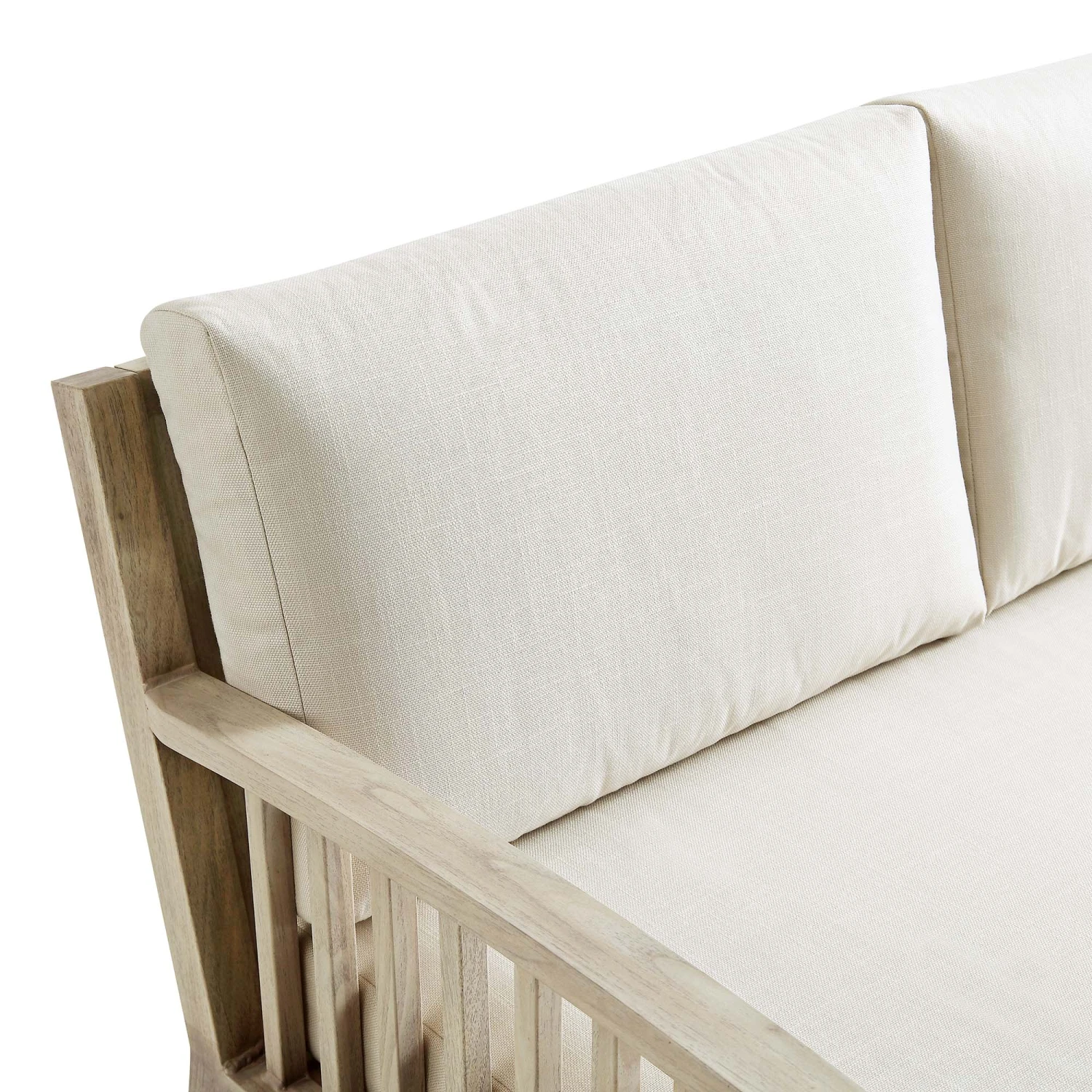 Earlswood Aluminium Washed Wood Effect Corner Sofa Set With Coffee Table 10 Earlswood Aluminium Washed Wood Effect Corner Sofa Set With Coffee Table - Image 10