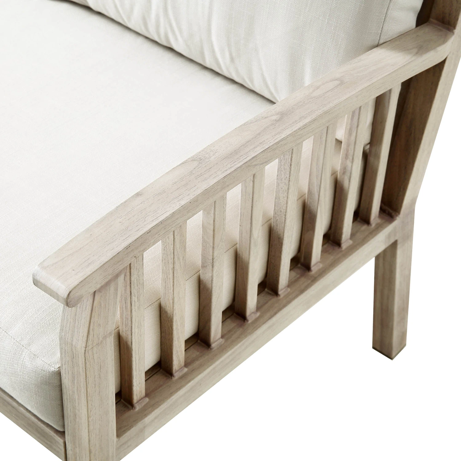 Earlswood Aluminium Washed Wood Effect Corner Sofa Set With Coffee Table 11 Earlswood Aluminium Washed Wood Effect Corner Sofa Set With Coffee Table - Image 11