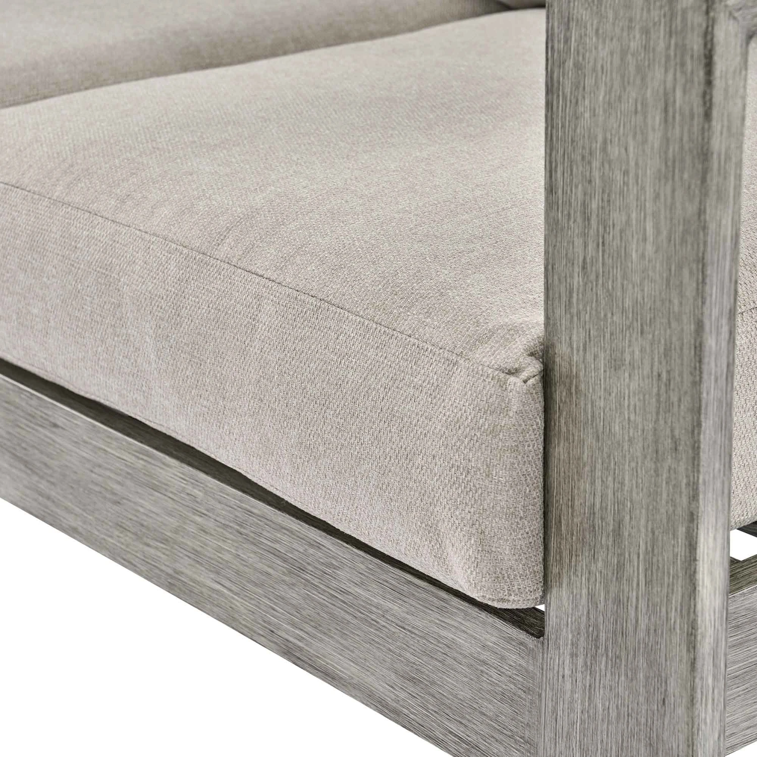 Montrose Aluminium Outdoor Sofa Set With Chaise, Brushed Silver Oak 14 Montrose Aluminium Outdoor Sofa Set With Chaise, Brushed Silver Oak - Image 14