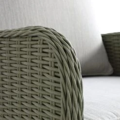 Hampshire 7-Seater Round Wicker Rattan Sofa Set With Rising Table, Desert Sage 39 Hampshire 7-Seater Round Wicker Rattan Sofa Set With Rising Table, Desert Sage -Daals Store OD SF 266 GREEN SET detail5