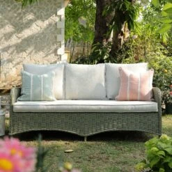 Hampshire 7-Seater Round Wicker Rattan Sofa Set With Rising Table, Desert Sage 25 Hampshire 7-Seater Round Wicker Rattan Sofa Set With Rising Table, Desert Sage -Daals Store OD SF 266 GREEN SET scene5