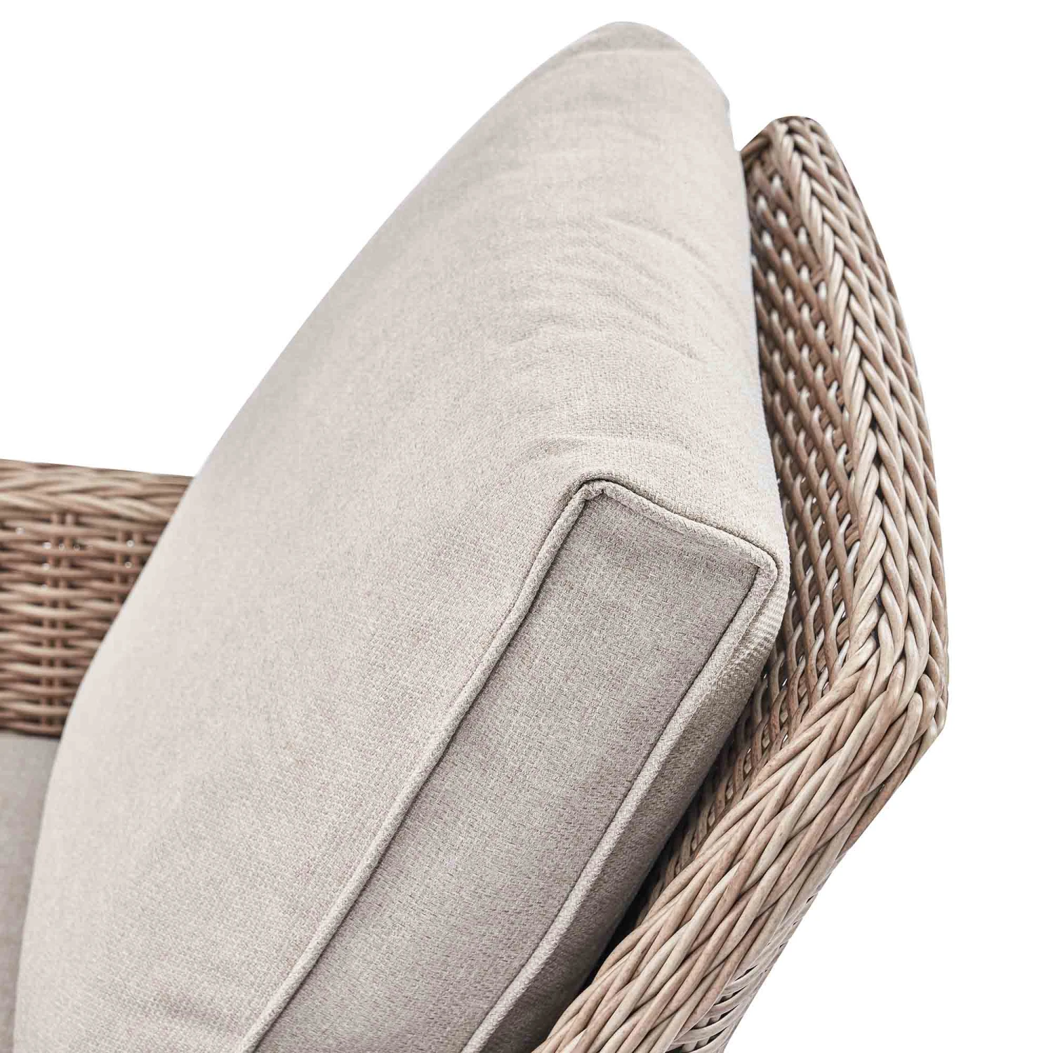 Hampshire Natural Round Wicker Rattan 7-Seater Sofa Set β Height-Adjustable Rising Table & Beige Cushions 17 Hampshire Natural Round Wicker Rattan 7-Seater Sofa Set β Height-Adjustable Rising Table & Beige Cushions - Image 17