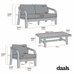 Manresa Rope 5-Seater Sofa Set, Taupe And Beige 29 Manresa Rope 5-Seater Sofa Set, Taupe And Beige -Daals Store OD SF 410 SET CHART