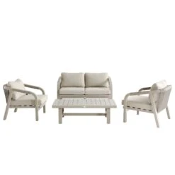 Manresa Rope 5-Seater Sofa Set, Taupe And Beige 27 Manresa Rope 5-Seater Sofa Set, Taupe And Beige -Daals Store OD SF 410 TAUPE SET WB1