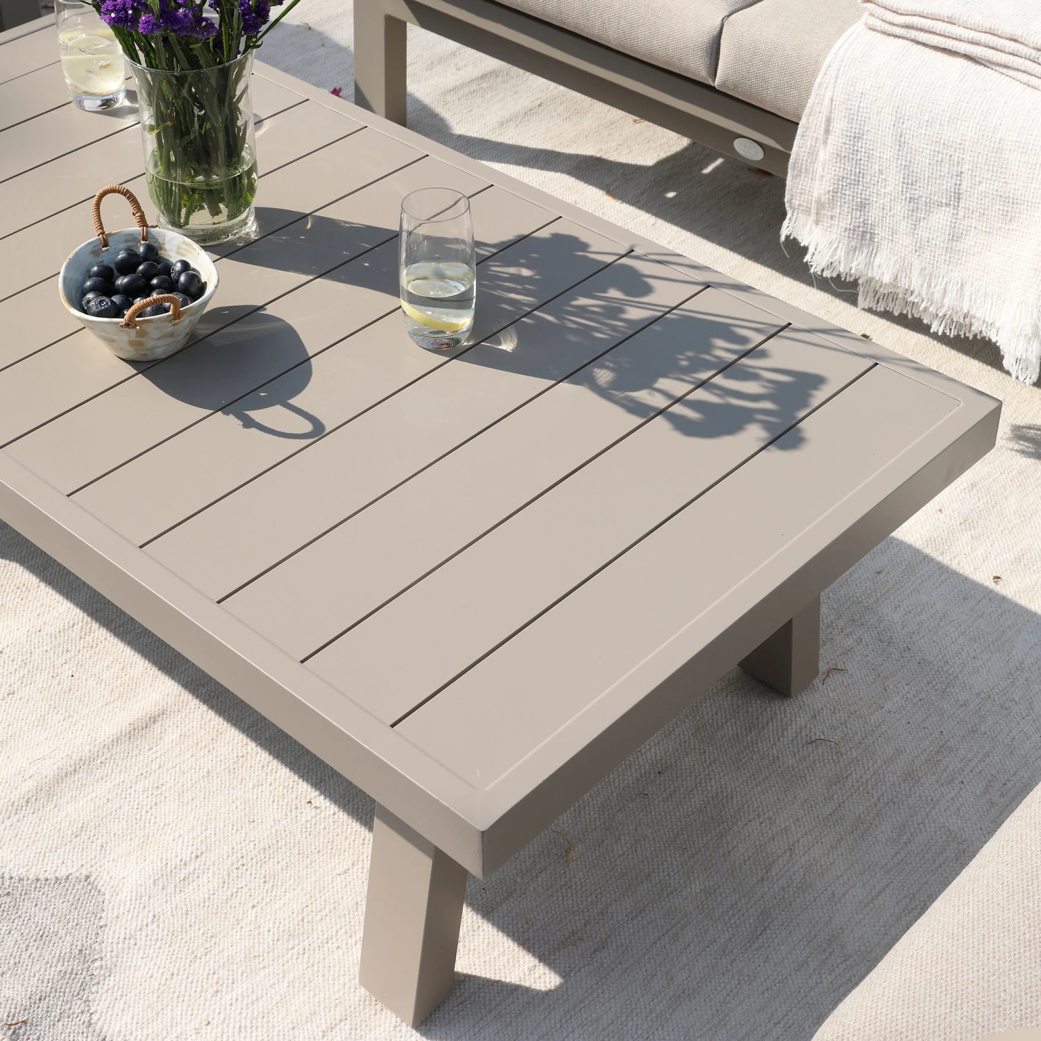 Manresa Rope 5-Seater Sofa Set, Taupe And Beige 4 Manresa Rope 5-Seater Sofa Set, Taupe And Beige - Image 4